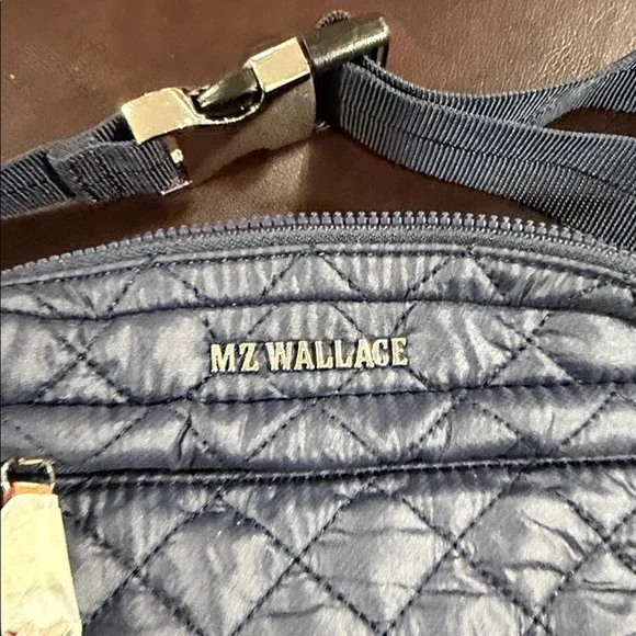 MZ Wallace Quilted Navy Belt Bag - brand new (paper still on zippers) - Picture 2 of 3